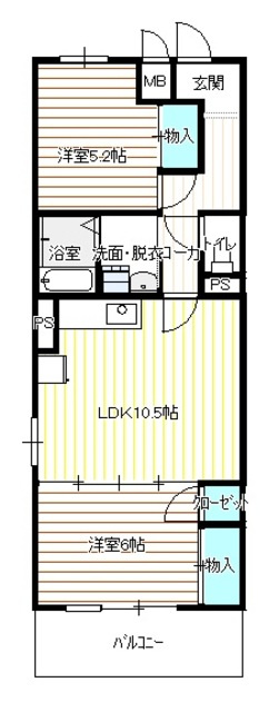 ソレアードⅡの間取り