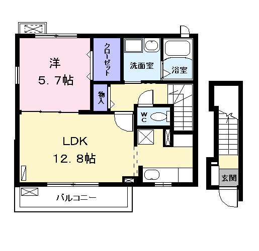 カーサ　コロレの間取り