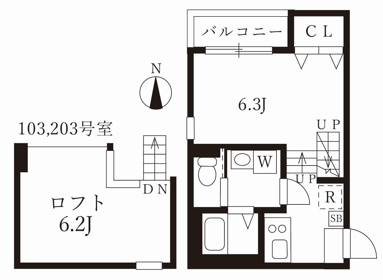 ハーモニーテラス愛知町Ⅲの間取り