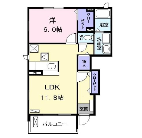 マイン　シュロス　Ⅰの間取り