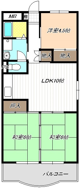 メゾン二村Ⅱの間取り