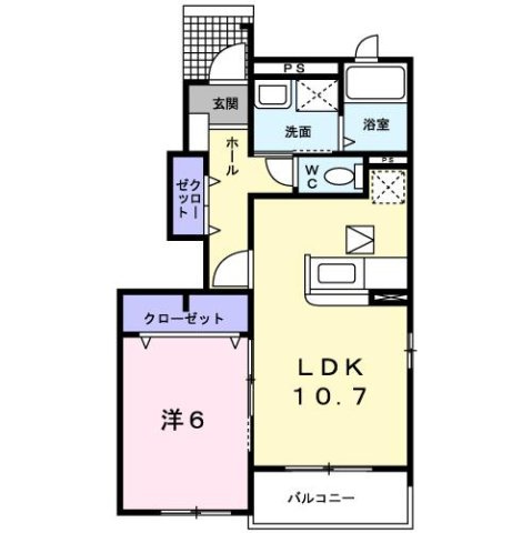 アンジェロ　Ｆ２の間取り