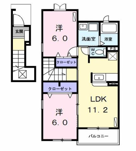 ソレイユⅥの間取り