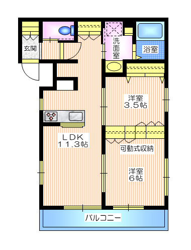 金沢八景柳町ヘーベルハウスの間取り