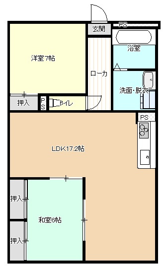 メゾン・ラ・ディアスの間取り|間取り図になります。