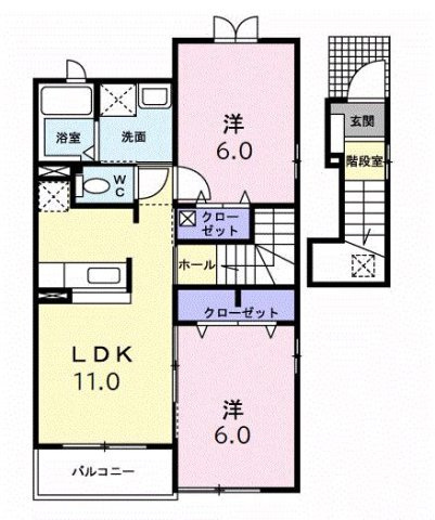 むくのき荘の間取り