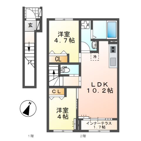 リアン・ソレイユの間取り
