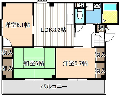 エスペラール明正の間取り