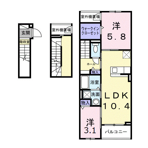 リガーレ　シダミの間取り