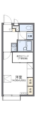 レオパレスパストラル葉山の間取り