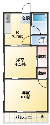 杉浦荘の間取り