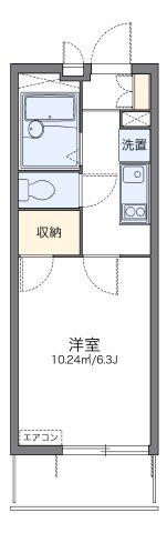 レオパレス植田南の間取り