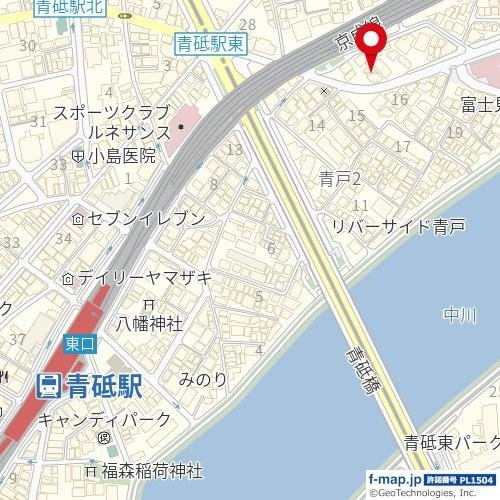 トップ青砥の地図