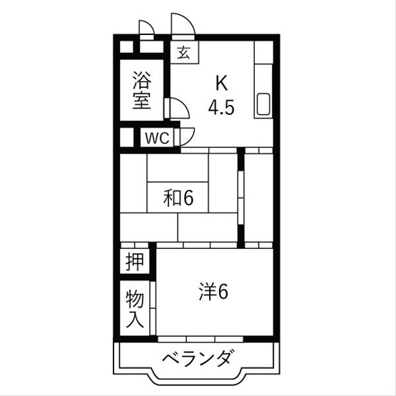 【間取り】 | 横広ハイツ