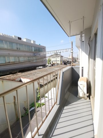 山の手荘のバルコニー