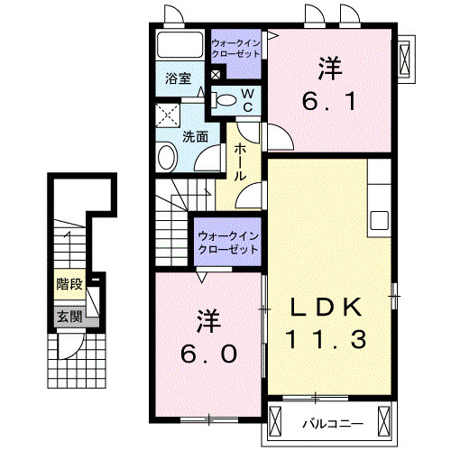 イマジュリ－Ⅰ号館の間取り