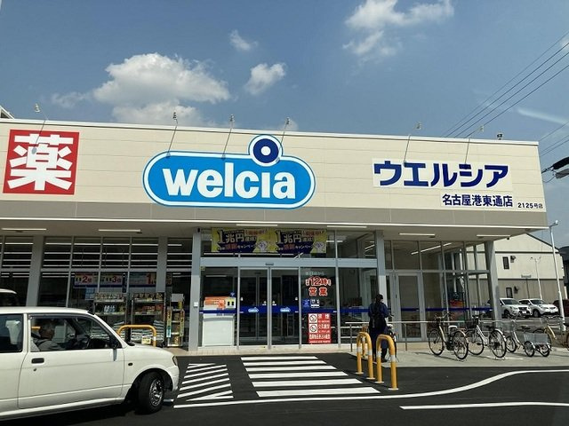 カルム笠寺の周辺|ウエルシア名古屋港東通店まで550m