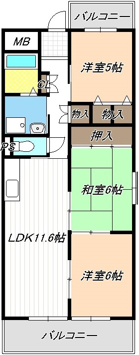 ポートシティ高木の間取り