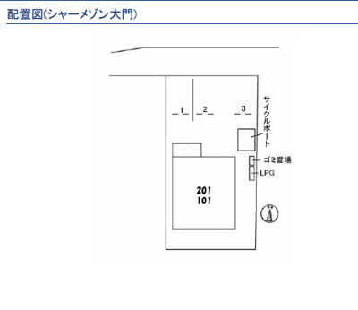 【区画図】 | シャーメゾン大門