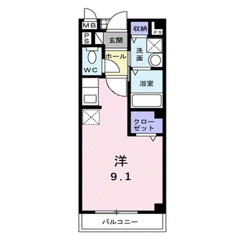 シャロ－ゼＩの間取り