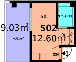 コーポ文の里の間取り