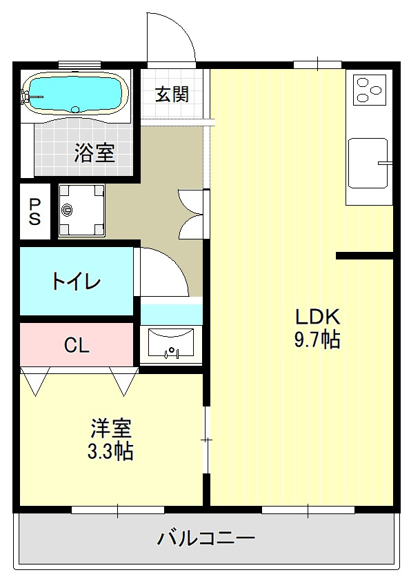 ハイツ土古の間取り