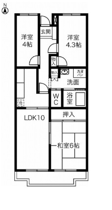 クレール壱番館の間取り