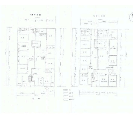 飛田新地　貸店舗戸建の間取り