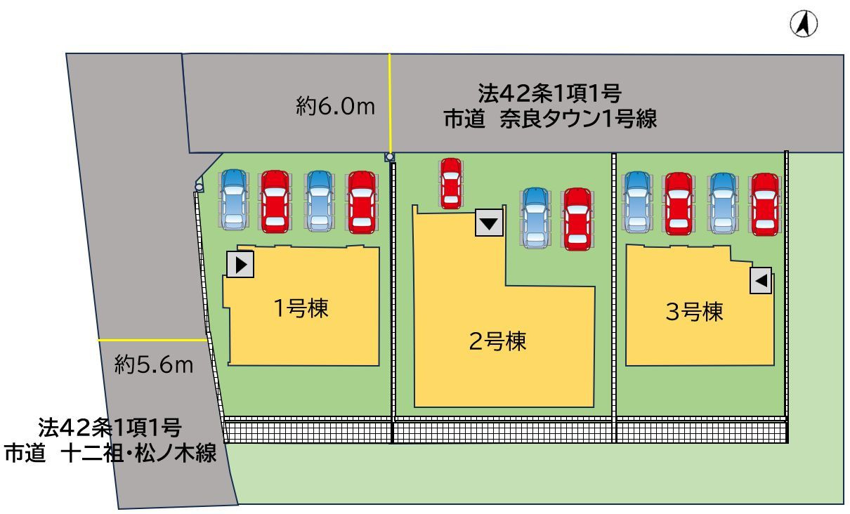田川市大字奈良9期の区画図