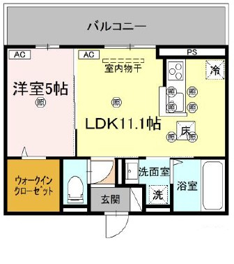 フィオーレガーデン北田宮　Cの間取り