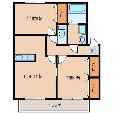 ラヴィーンコートの間取り