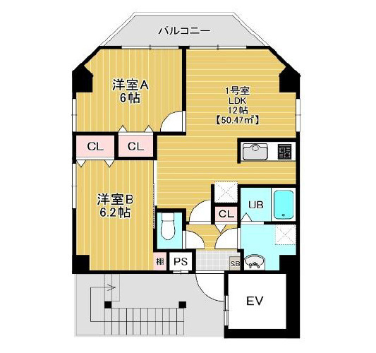 金太郎ヒルズ388緑の間取り