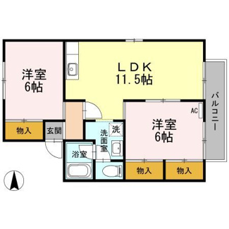【間取り】 | セジュール住吉Ⅱ