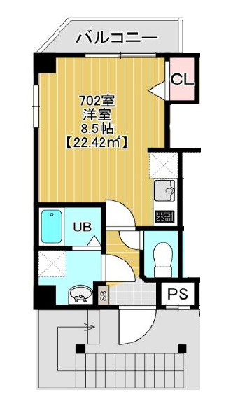 金太郎ヒルズ388緑の間取り