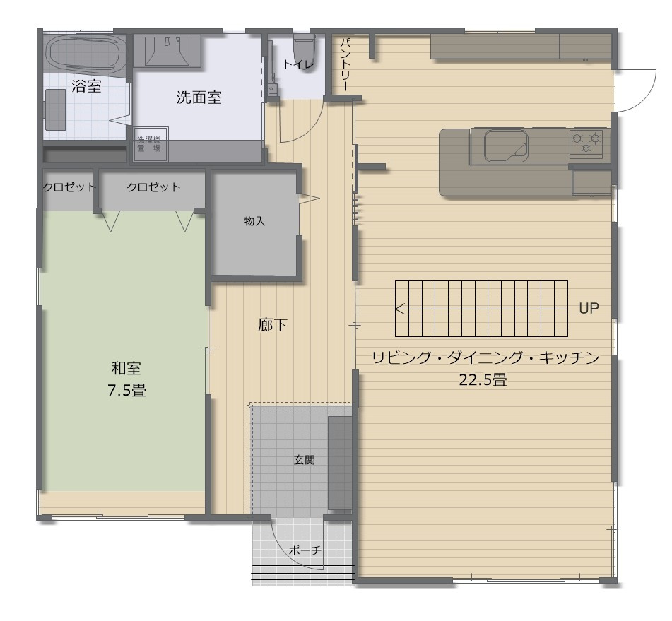 津山市南方中　中古住宅4LDK＋倉庫　のその他|間取り1階
