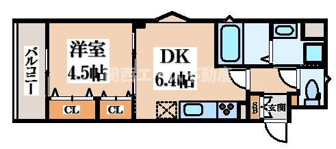 【間取り】 | ラモーナ雁屋西