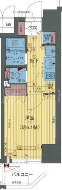 プレサンス中之島公園グラシアの間取り