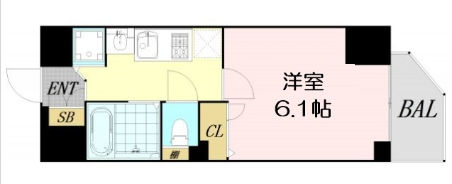 【間取り】 | プレサンス中之島公園グラシア