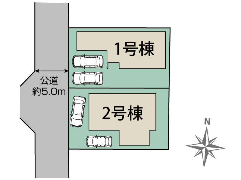 ブルーミングガーデン／南区出仲間3丁目／1号棟の区画図