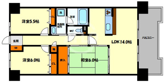 【間取り】 | CASSIA南住吉　大空小学校区 | CASSIA南住吉（カッシア南住吉）　間取り
