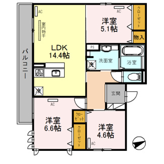 【間取り】 | D-room南住吉マリキータ　大空小学校区 | D-room南住吉マリキータ