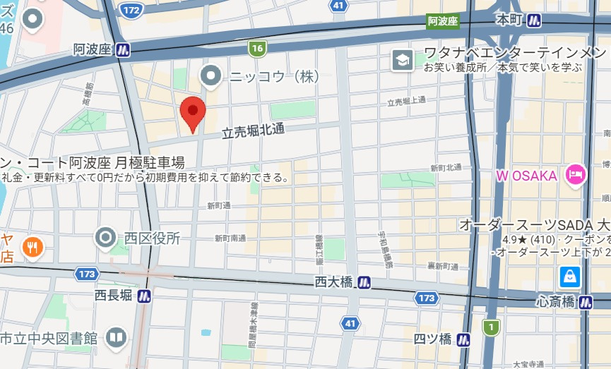 TLRレジデンス本町WESTの地図