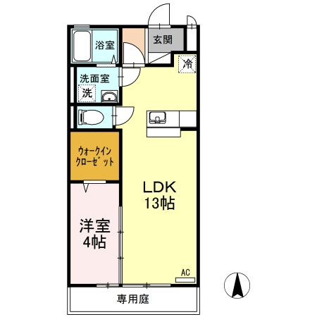 【間取り】 | リビングタウン古川北弐番館　B棟