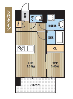 KL箱崎の間取り