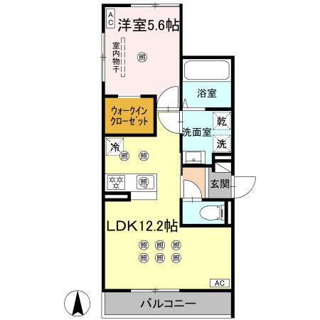 【間取り】 | ベルナシェンテ南松山