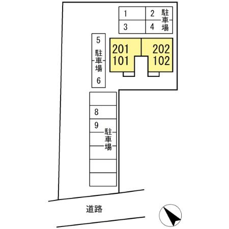 グリーンハイツの区画図