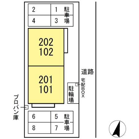 モダンコート見川 Ｍ＆Ｋの区画図
