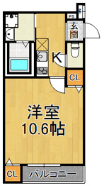 フジパレス西宮能登2番館の間取り