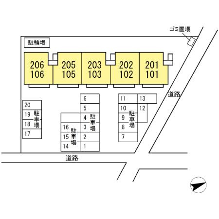 エレファントファイブの区画図
