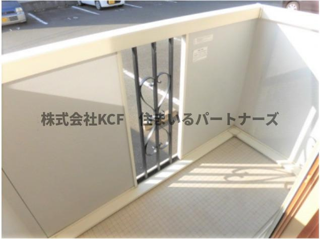 グランドソレーユ東合川のバルコニー|外からの目が気にならないバルコニーで洗濯物が干せます